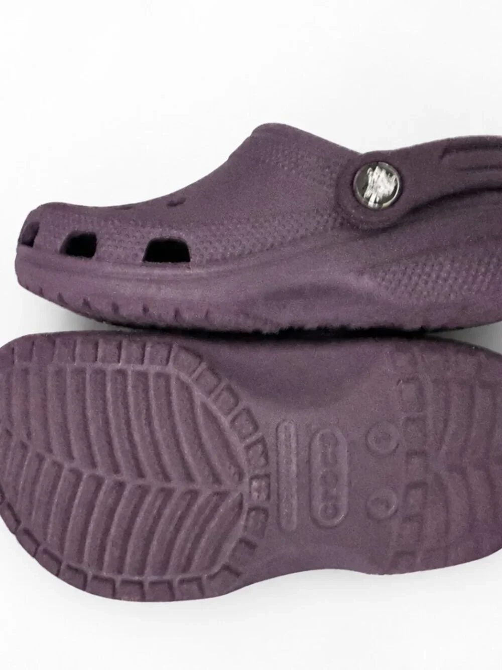 Crocs Kids Purple Classic Clogs Junior Size J1